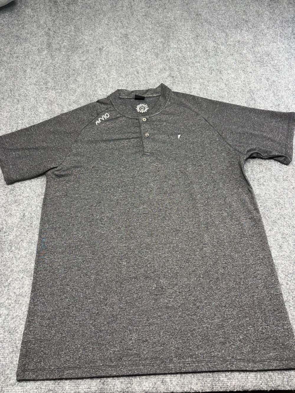 Primo Golf Polo Mens Large Black Geometric Print Blade Collar Performance Shirt